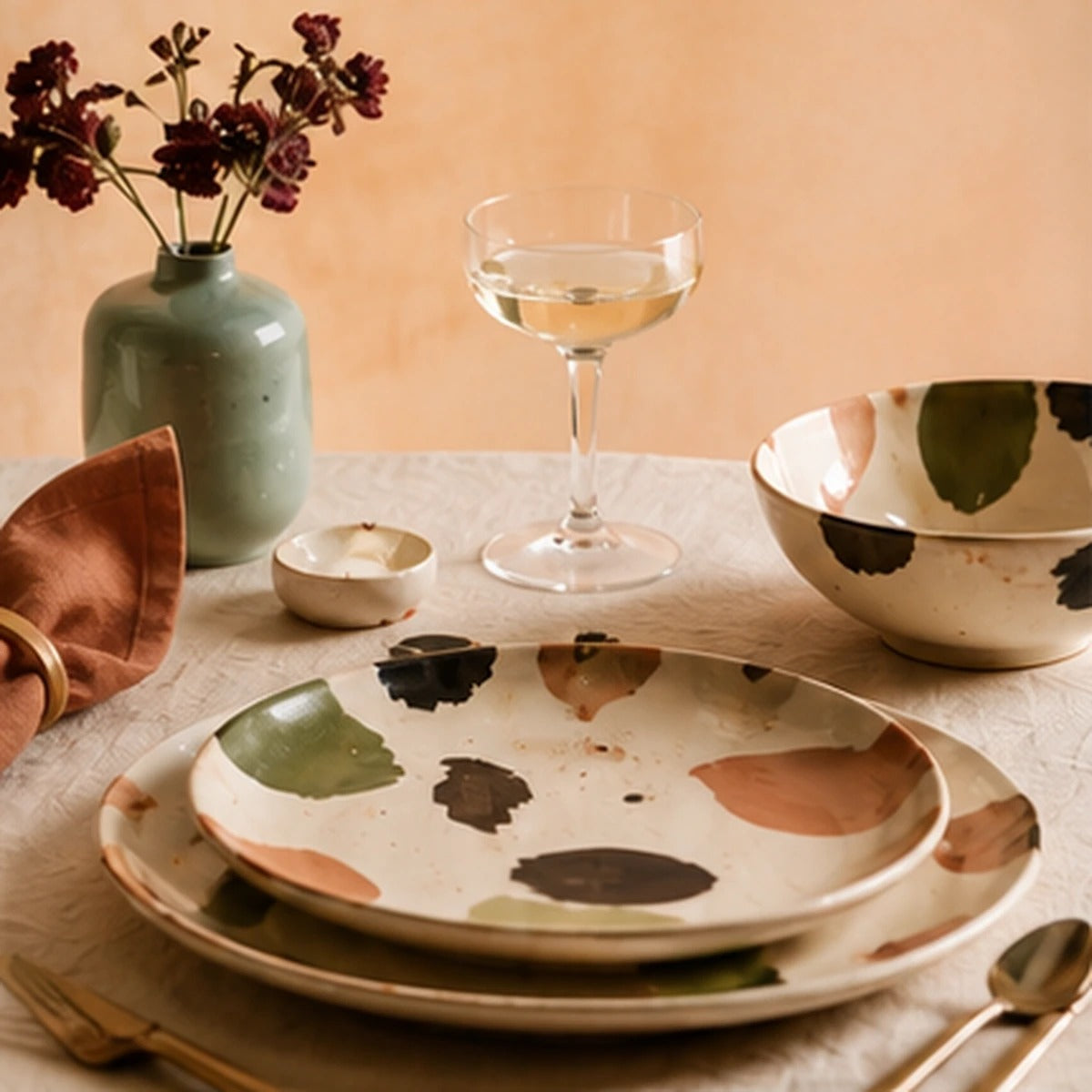 Verluine Brushstroke Dinner Plate